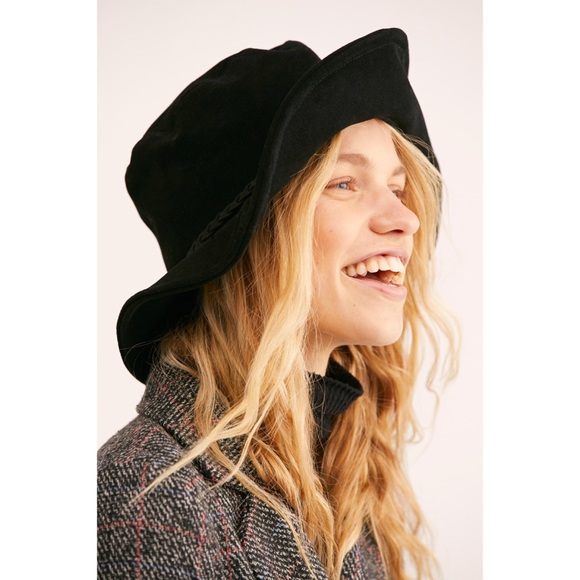 Free People Suede Floppy Bucket Hat - Picture 2 of 8